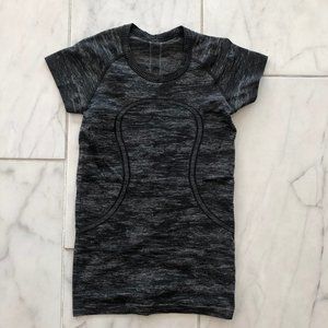 Lululemon Swifly Tech Short Sleeve Black Heathered